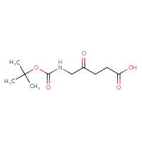 Chemical structure of 5-{[(tert-butoxy)carbonyl]amino}-4-oxopentanoic acid - CSSB00010005354