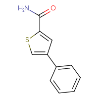 Chemical structure of 4-phenylthiophene-2-carboxamide - CSSB00000017599