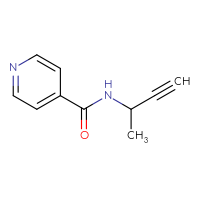 Chemical structure of N-(but-3-yn-2-yl)pyridine-4-carboxamide - CSSB00013654643