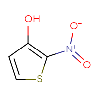 Chemical structure of 2-nitrothiophen-3-ol - CSSB00000059194