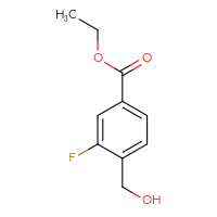 Chemical structure of ethyl 3-fluoro-4-(hydroxymethyl)benzoate - CSSB00020640532
