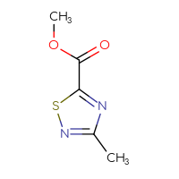 Chemical structure of methyl 3-methyl-1,2,4-thiadiazole-5-carboxylate - CSSB00009858027