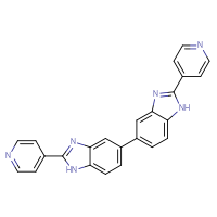 Chemical structure of 2-(pyridin-4-yl)-5-[2-(pyridin-4-yl)-1H-1,3-benzodiazol-5-yl]-1H-1,3-benzodiazole - CSSB00159320807