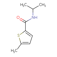 Chemical structure of 5-methyl-N-(propan-2-yl)thiophene-2-carboxamide - CSSB00000157538