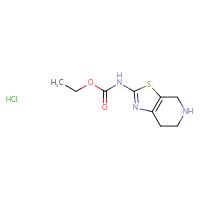 Chemical structure of ethyl N-{4H,5H,6H,7H-[1,3]thiazolo[5,4-c]pyridin-2-yl}carbamate hydrochloride - CSSB00015202354