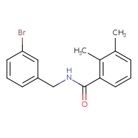 Chemical structure of N-[(3-bromophenyl)methyl]-2,3-dimethylbenzamide - CSSB00000658165