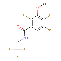 Chemical structure of 2,4,5-trifluoro-3-methoxy-N-(2,2,2-trifluoroethyl)benzamide - CSSB03473115924