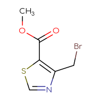 Chemical structure of methyl 4-(bromomethyl)-1,3-thiazole-5-carboxylate - CSSB00015208932