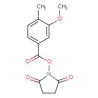 Chemical structure of 2,5-dioxopyrrolidin-1-yl 3-methoxy-4-methylbenzoate - CSSB00160514515