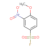 Chemical structure of 4-methoxy-3-nitrobenzene-1-sulfonyl fluoride - CSSB00102730896