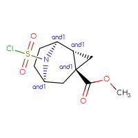 Chemical structure of rac-methyl (1R,2S,4R,6S)-9-(chlorosulfonyl)-9-azatricyclo[4.2.1.0²,⁴]nonane-4-carboxylate - CSSB21291563120