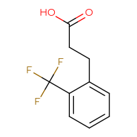 Chemical structure of 3-[2-(trifluoromethyl)phenyl]propanoic acid - CSSB00011225040