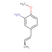Chemical structure of 2-methoxy-5-(prop-1-en-1-yl)aniline - CSSB00056261433