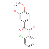 Chemical structure of 1-(2-chlorophenyl)-2-(3,4-dimethoxyphenyl)ethane-1,2-dione - CSSB00025760638