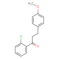 Chemical structure of 1-(2-chlorophenyl)-3-(4-methoxyphenyl)propan-1-one - CSSB00001280447