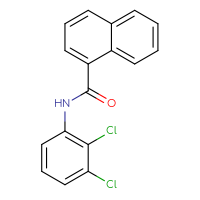 Chemical structure of N-(2,3-dichlorophenyl)naphthalene-1-carboxamide - CSSB00102638600