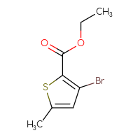 Chemical structure of ethyl 3-bromo-5-methylthiophene-2-carboxylate - CSSB00113785580
