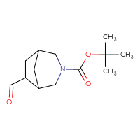 Chemical structure of tert-butyl 6-formyl-3-azabicyclo[3.2.1]octane-3-carboxylate - CSSB00153445646