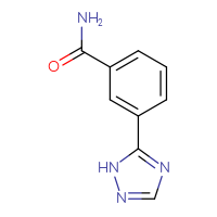 Chemical structure of 3-(1H-1,2,4-triazol-5-yl)benzamide - CSSB00069067204