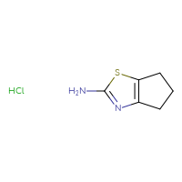 Chemical structure of 4H,5H,6H-cyclopenta[d][1,3]thiazol-2-amine hydrochloride - CSSB00000704471