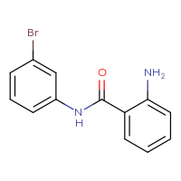 Chemical structure of 2-amino-N-(3-bromophenyl)benzamide - CSSB00000389134