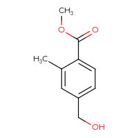 Chemical structure of methyl 4-(hydroxymethyl)-2-methylbenzoate - CSSB00010370969