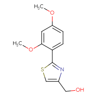 Chemical structure of [2-(2,4-dimethoxyphenyl)-1,3-thiazol-4-yl]methanol - CSSB00103402815