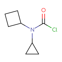 Chemical structure of N-cyclobutyl-N-cyclopropylcarbamoyl chloride - CSSB00153502783