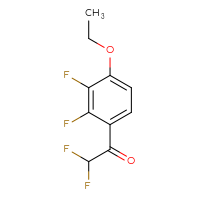 Chemical structure of 1-(4-ethoxy-2,3-difluorophenyl)-2,2-difluoroethan-1-one - CSSB15003386640