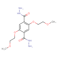 Chemical structure of 2,5-bis(2-methoxyethoxy)benzene-1,4-dicarbohydrazide - CSSB06726396770