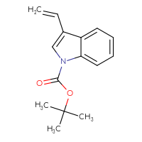 Chemical structure of tert-butyl 3-ethenyl-1H-indole-1-carboxylate - CSSB00010408913