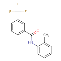 Chemical structure of N-(2-methylphenyl)-3-(trifluoromethyl)benzamide - CSSB00046093677