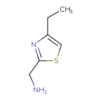 Chemical structure of 1-(4-ethyl-1,3-thiazol-2-yl)methanamine - CSSB00011595562