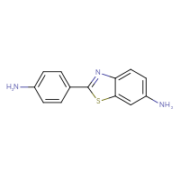 Chemical structure of 2-(4-aminophenyl)-1,3-benzothiazol-6-amine - CSSB00103155780