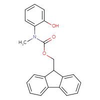 Chemical structure of (9H-fluoren-9-yl)methyl N-(2-hydroxyphenyl)-N-methylcarbamate - CSSB06647078980