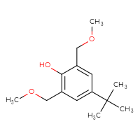 Chemical structure of 4-tert-butyl-2,6-bis(methoxymethyl)phenol - CSSB00020630731