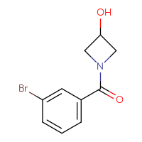 Chemical structure of 1-(3-bromobenzoyl)azetidin-3-ol - CSSB00011807695