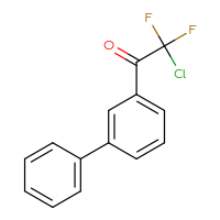 Chemical structure of 1-{[1,1'-biphenyl]-3-yl}-2-chloro-2,2-difluoroethan-1-one - CSSB02525578919