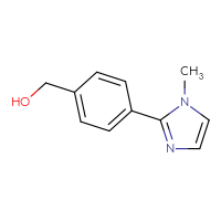 Chemical structure of [4-(1-methyl-1H-imidazol-2-yl)phenyl]methanol - CSSB00016553720