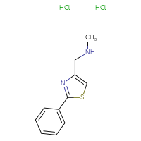 Chemical structure of methyl[(2-phenyl-1,3-thiazol-4-yl)methyl]amine dihydrochloride - CSSB00000689362
