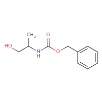 Chemical structure of benzyl N-(1-hydroxypropan-2-yl)carbamate - CSSB00011215157