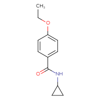Chemical structure of N-cyclopropyl-4-ethoxybenzamide - CSSB00000160672