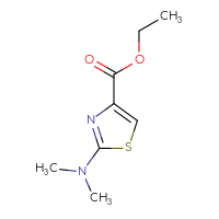 Chemical structure of ethyl 2-(dimethylamino)-1,3-thiazole-4-carboxylate - CSSB00000169233