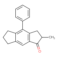 Chemical structure of 2-methyl-4-phenyl-1,2,3,5,6,7-hexahydro-s-indacen-1-one - CSSB00102463292
