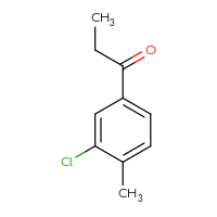 Chemical structure of 1-(3-chloro-4-methylphenyl)propan-1-one - CSSB00012003497