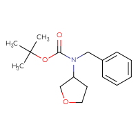 Chemical structure of tert-butyl N-benzyl-N-(oxolan-3-yl)carbamate - CSSB00109952930