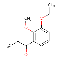 Chemical structure of 1-(3-ethoxy-2-methoxyphenyl)propan-1-one - CSSB00045673956