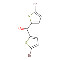 Chemical structure of bis(5-bromothiophen-2-yl)methanone - CSSB00011410376