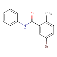 Chemical structure of 5-bromo-2-methyl-N-phenylbenzamide - CSSB00005957865