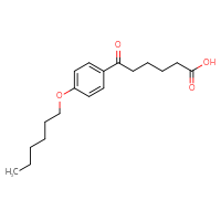 Chemical structure of 6-[4-(hexyloxy)phenyl]-6-oxohexanoic acid - CSSB00014055154